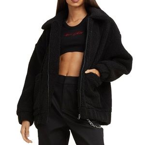 ✨ I AM GIA Black Pixie Teddy Coat ✨